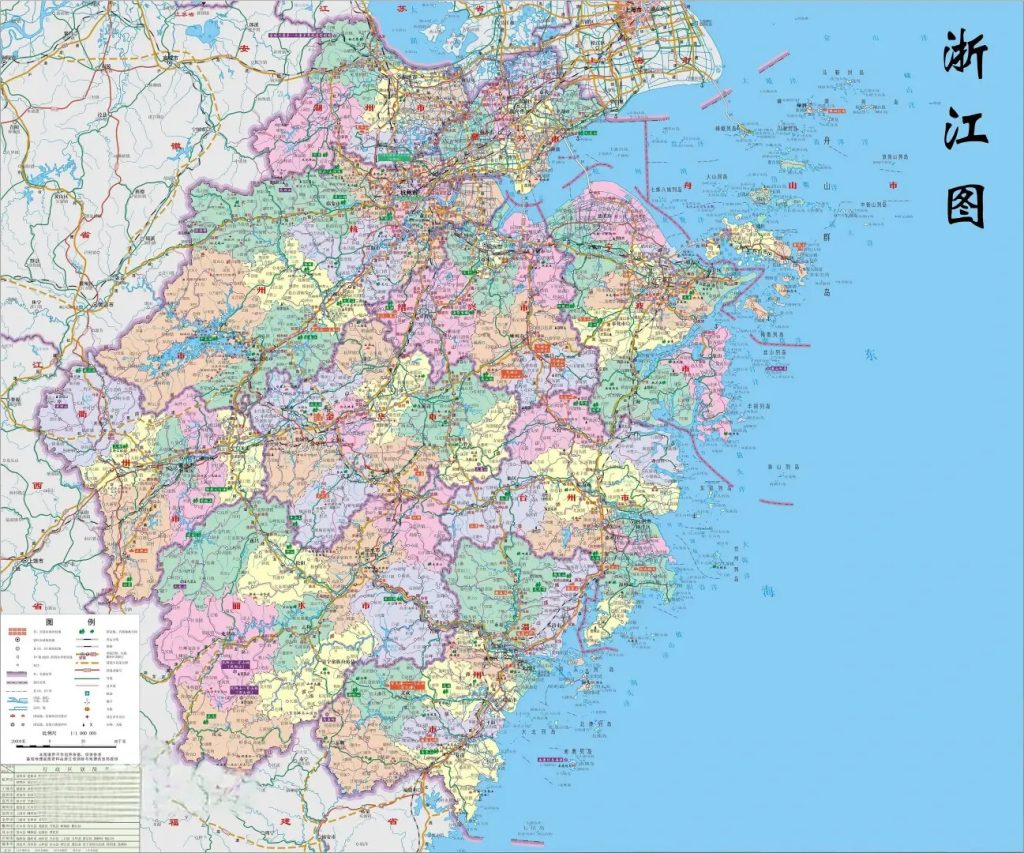 浙江省地圖